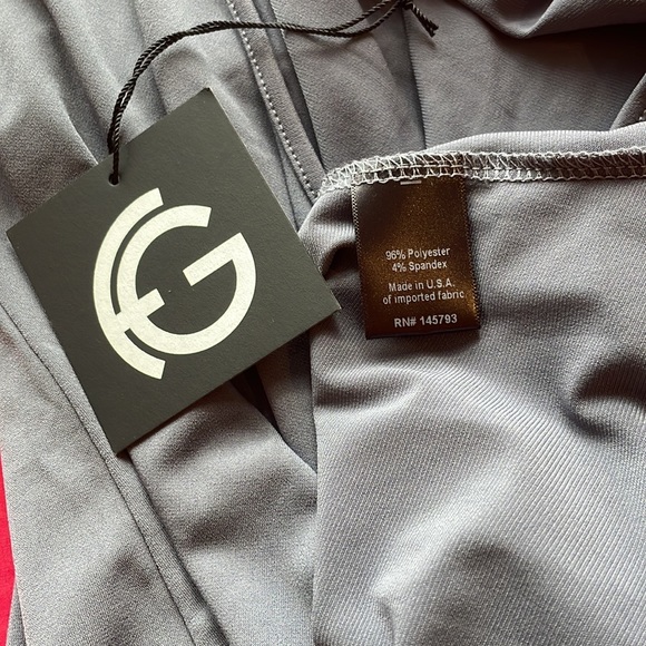 [Franne Golde] Christina Long Sleeve V Neck Jersey Tunic Top - Picture 5 of 5